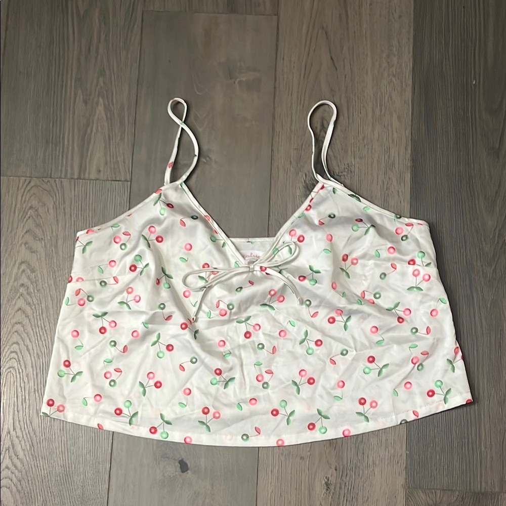 Colsie Cream Tie Front Sleeveless Camisole from Target